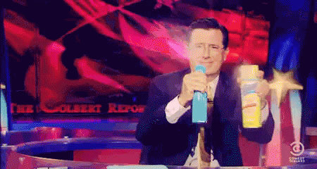 Stephen Colbert Report GIF - Stephen Colbert Report Spray GIFs