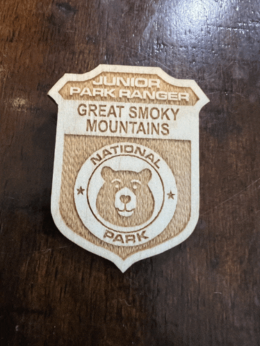 a junior park ranger great smoky mountains badge