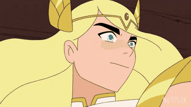 a close up of a cartoon character with the word netflix on the bottom right