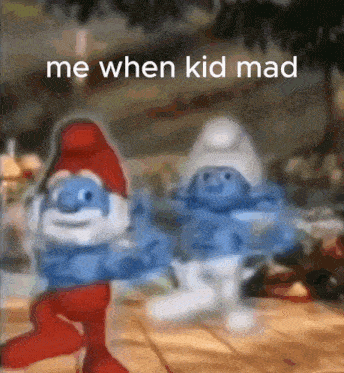 Smurf Kid GIF - Smurf Kid Kid Mad GIFs