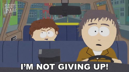Im Not Giving Up Jimmy Valmer GIF - Im Not Giving Up Jimmy Valmer South Park GIFs