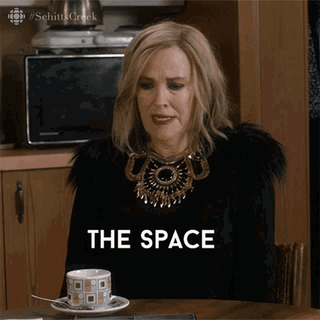 The Space Might Be Cursed Catherine Ohara GIF - The Space Might Be Cursed Catherine Ohara Moira GIFs