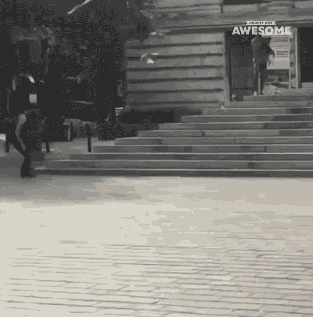 Roller Blades People Are Awesome GIF - Roller Blades People Are Awesome Going Up The Stairs GIFs