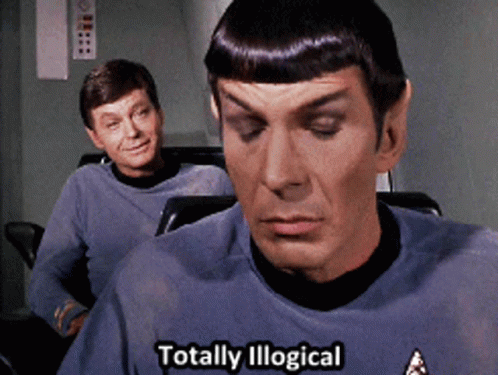 Totally Illogical Spock GIF - Totally Illogical Spock Star Trek GIFs