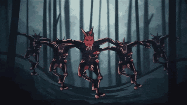 Demonios Dance GIF - Demonios Dance Red Mask GIFs