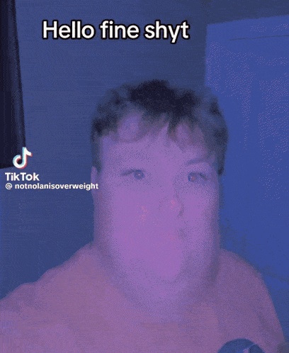 a man with a red nose says hello fine shyt on a tiktok