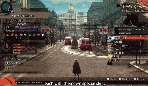 a screenshot of a video game shows a character called jack frost