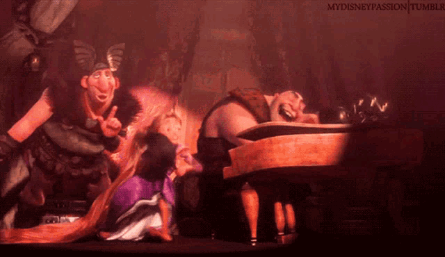 a cartoon scene from tangled with the words mydisneypassion tumblr in the corner