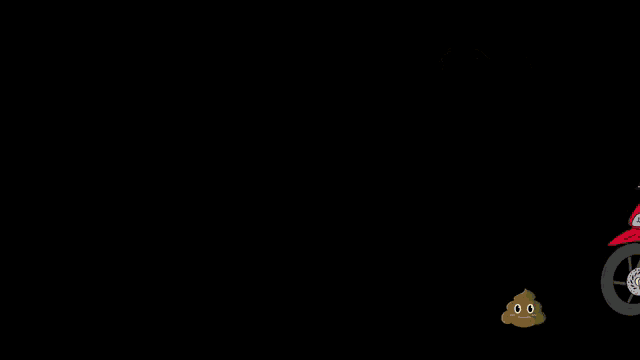 a cartoon of a man and woman riding a red motorcycle with the word telek written above them