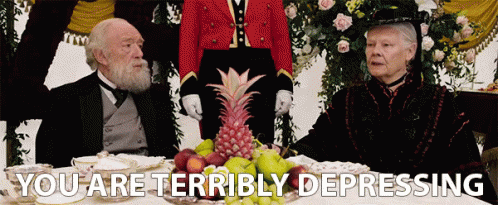 You Are Terribly Depressing GIF - Queen Victoria Judi Dench Victoria And Abdul GIFs