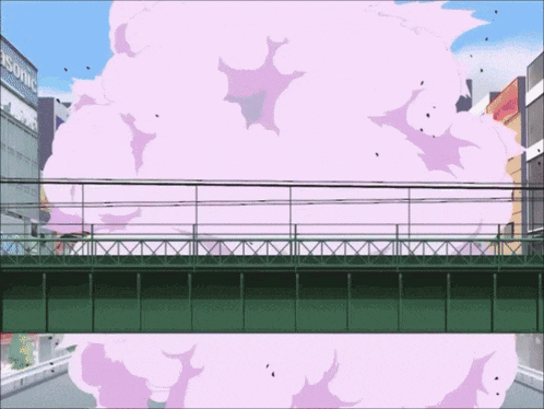 a panasonic sign is visible in the background of this cartoon scene