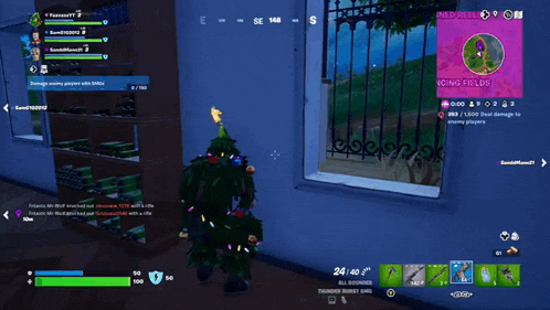 a screenshot of a video game shows a storm eye shrink in 475 seconds