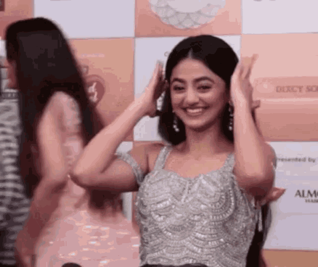 Helly Shah Fix Hair GIF