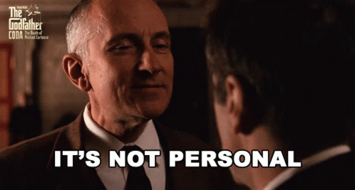 Its Not Personal The Godfather GIF