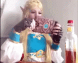 Zelda Drinking GIF - Zelda Drinking GIFs