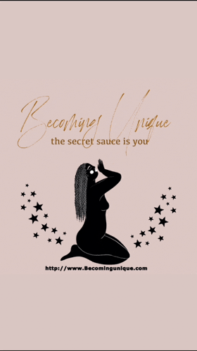 a poster that says becoming unique the secret sauce is you on it