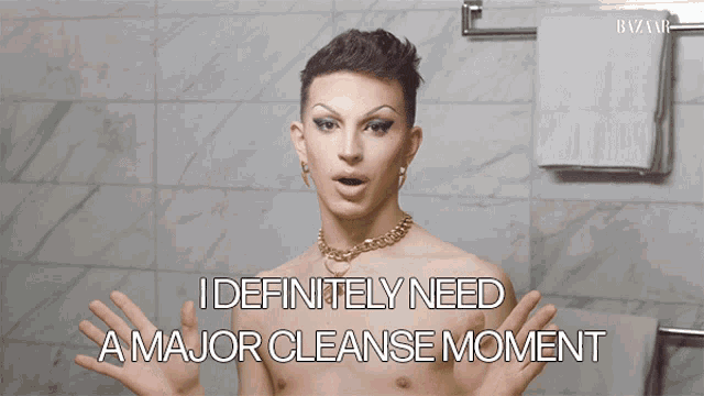 I Definitely Need A Major Cleanse Moment Aquaria GIF - I Definitely Need A Major Cleanse Moment Aquaria Go To Bed With Me GIFs