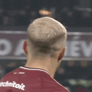 the back of a soccer player 's head with a shaved head and a shirt that says echtoit on the back .