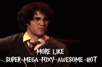 Darren Criss More Like Super Mega Foxy Awesome Hot GIF - Darren Criss More Like Super Mega Foxy Awesome Hot A Very Potter Musical GIFs