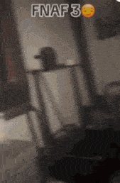 a blurred image of a person with the words fnaf 3 above them