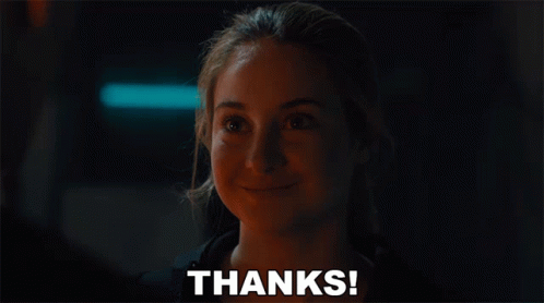 Thanks Shailene Woodley GIF - Thanks Shailene Woodley Tris GIFs