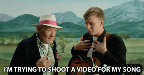 Im Trying To Shoot A Video For My Song George Ezra GIF - Im Trying To Shoot A Video For My Song George Ezra Ian Mckellen GIFs