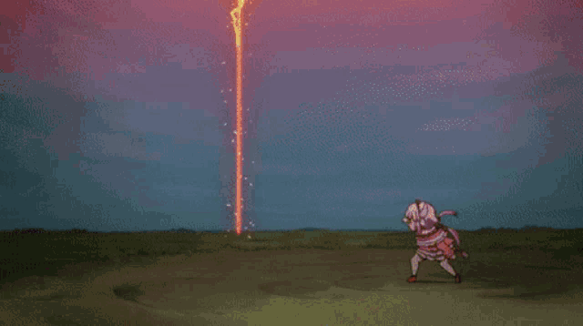 a girl with horns is flying in the air