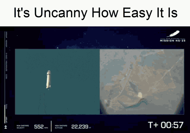 Uncanny Blue Origin GIF - Uncanny Blue Origin Jeff Bezos GIFs
