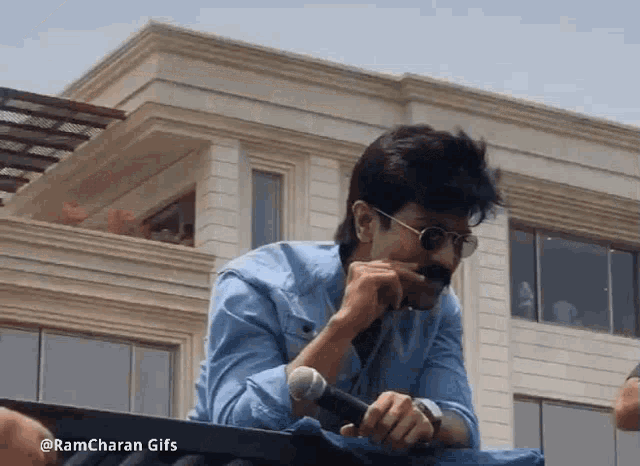 Ram Charan Moustache GIF - Ram Charan Moustache Usthad GIFs
