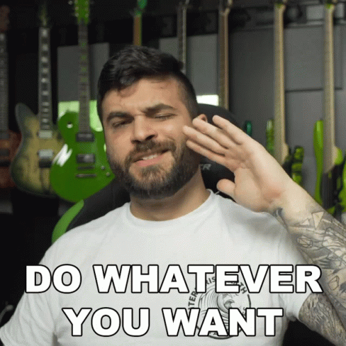 Do Whatever You Want Andrew Baena GIF - Do Whatever You Want Andrew Baena Its Up To You GIFs