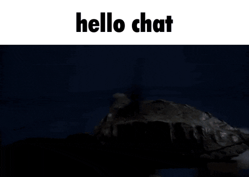 a blurred image with the words hello chat written on it