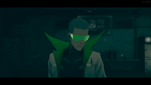 a video game character named pewter is talking to another character in a dark room