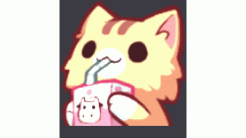 Cat Drinking Pink Milk GIF - Cat Drinking Pink Milk GIFs