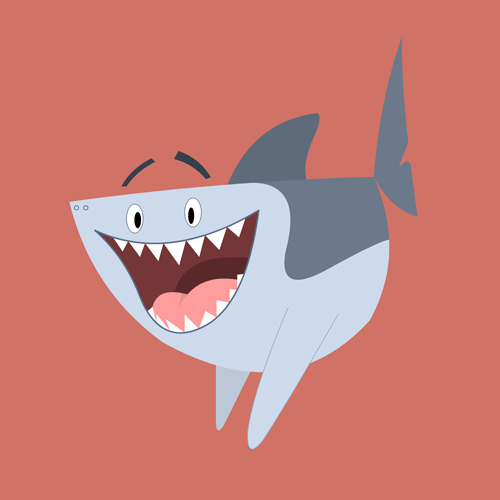 Happy Shark Week, I Am A Shark! GIF - Shark Sharkweek Animation GIFs