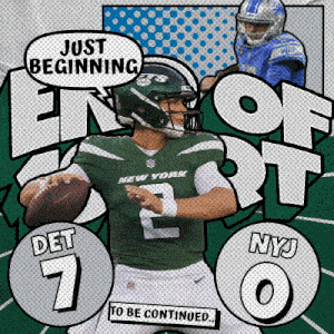 a new york jets football player is holding a football