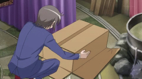 Hiding Box GIF - Hiding Box Anime GIFs