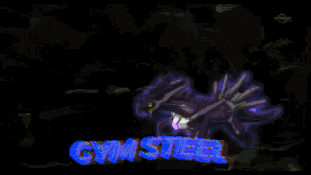 a picture of a robot with the word gymsteel on it