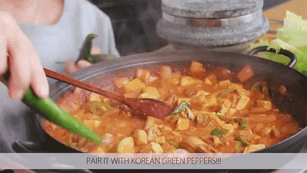 Pair It With Korean Green Peppers Chili GIF - Pair It With Korean Green Peppers Chili Peppers GIFs