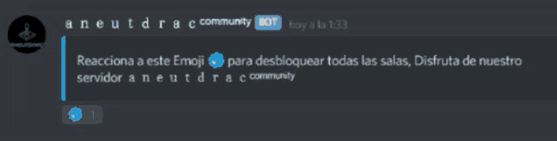 a screenshot of a discord conversation between a neutralac community bot and a servidor a neutralac community