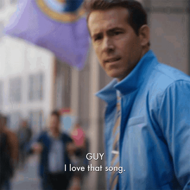 I Love That Song Guy GIF - I Love That Song Guy Ryan Reynolds GIFs