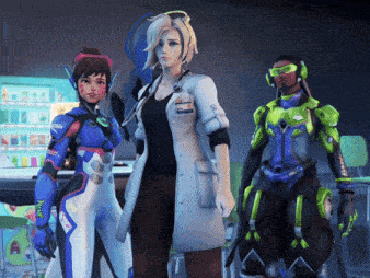 a woman in a lab coat has the name mercy on her jacket