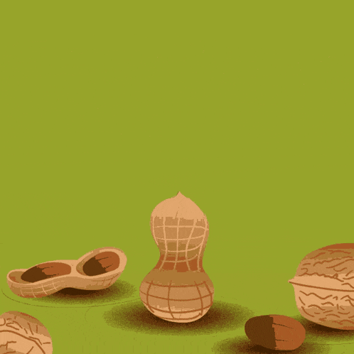 a green background with the words happy nut day