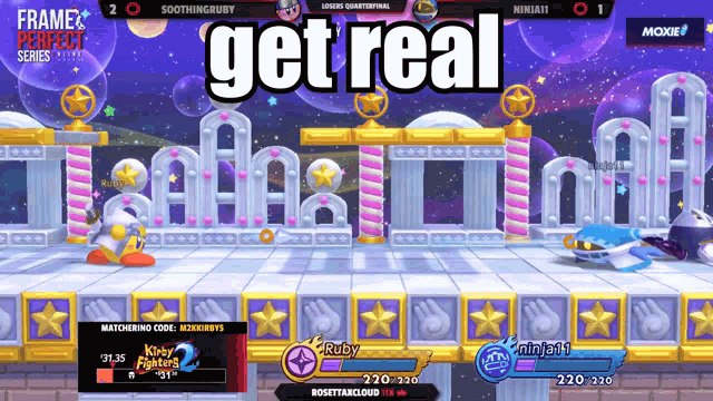 Get Real Kirby Fighters GIF - Get Real Kirby Fighters Ninja GIFs