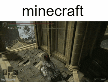 a screenshot of a video game with the word minecraft on top