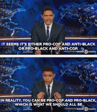 a man in a suit and tie is talking about pro-cop and anti-black people