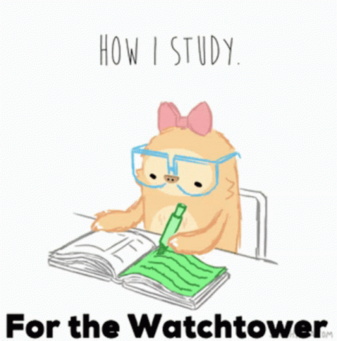 Watchtower How I Study GIF - Watchtower How I Study Book GIFs