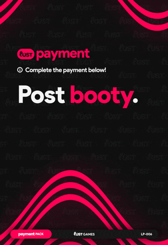 a poster that says post booty on the top