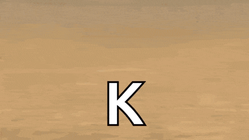 a cartoon of a person laying on the floor with the letter k on the bottom .