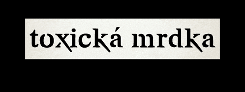 a pink and black sign that says toxic