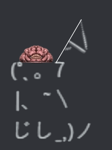 a drawing of a brain with the letter a written on it